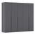 Rauch Alba 226cm 5 Door Wardrobe - Metallic Grey