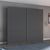 Rauch Aurelio 218cm Metallic Grey 2 Door Sliding Wardrobe