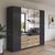 Rauch Davoa 226cm 5 Door Combi Wardrobe - Metallic Dark Grey and Artisan Oak