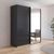 Rauch Elara 181cm 2 Door Combi Sliding Wardrobe - Metallic Dark Grey
