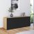 Rauch Flipp 2 Door Low Sideboard with Adjustable Height - 160cm - Artisan Oak and Graphite