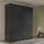 Rauch Modi 181cm 4 Door Wardrobe - Metallic Dark Grey