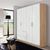Rauch Morella 181cm 4 Door Wardrobe with Drawer - Sonoma Oak and White High Gloss