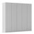 Rauch Wingview Lite 226cm 5 Door Wardrobe - Silk Grey