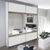 Rauch Penzberg 181cm 2 Door Sliding Wardrobe with Mirror - Alpine White and Stone Grey