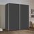 Rauch Slide 175cm 2 Door Sliding Wardrobe - Metallic Dark Grey