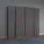 Rauch Mood 225cm 4 Door Wardrobe - Metallic Dark Grey