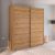 Rauch Evelyn 201cm 2 Door Sliding Wardrobe - Wild Oak