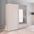 Rauch Evelyn 201cm 2 Door Sliding Wardrobe with Mirror - Alpine White