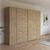 Rauch Kronach 268cm 4 Door Wardrobe - Artisan Oak
