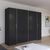 Rauch Kronach 268cm 4 Door Wardrobe - Metallic Dark Grey