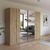 Rauch Kronach 268cm 4 Door Wardrobe with Mirror - Artisan Oak