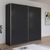 Rauch Kronach 218cm 2 Door Sliding Wardrobe - Metallic Dark Grey