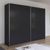Rauch Kronach 261cm 2 Door Sliding Wardrobe - Metallic Dark Grey