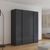 Rauch Monostar 181cm 4 Door Wardrobe - Metallic Dark Grey