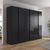 Rauch Monostar 271cm 6 Door Wardrobe - Metallic Dark Grey