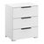 Rauch Skat Meridian 3 Drawer Bedside Cabinet - Alpine White