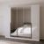 Rauch Quadra Spin 226cm 5 Door Wardrobe with Mirror - Alpine White and Crystal White Glass
