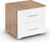 Rauch Aditio 2 Drawer Bedside Cabinet - Sonoma Oak and Alpine White