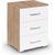 Rauch Aditio 3 Drawer Bedside Cabinet - Sonoma Oak and Alpine White