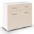 Rauch Aditio 2 Door Small Sideboard - 80cm - Alpine White and Champagne