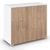 Rauch Aditio 2 Door Small Sideboard - 80cm - Alpine White and Sonoma Oak