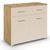 Rauch Aditio 2 Door Small Sideboard - 80cm - Artisan Oak and Champagne