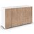 Rauch Aditio 1 Door Medium Sideboard - 120cm - Alpine White and Sonoma Oak