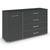 Rauch Aditio 1 Door Medium Sideboard - 120cm - Metallic Dark Grey
