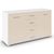 Rauch Aditio 2 Door Medium Sideboard with 4 Drawer - 120cm - Alpine White and Champagne