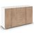 Rauch Aditio 2 Door Medium Sideboard with 4 Drawer - 120cm - Alpine White and Sonoma Oak