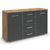 Rauch Aditio 2 Door Medium Sideboard with 4 Drawer - 120cm - Artisan Oak and Metallic Dark Grey
