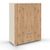 Rauch Aditio 2 Door Cupboard with 2 Bottom Drawer - Champagne and Artisan Oak