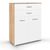 Rauch Aditio 2 Door Cupboard with 2 Top Drawer - Sonoma Oak and Alpine White