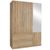 Rauch Alvor 136cm 3 Door Combi Wardrobe - Sonoma Oak