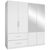 Rauch Alvor 181cm 4 Door Combi Wardrobe - Alpine White