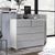 Rauch Erimo 3+2 Drawer Chest - Alpine White and Silk Grey Glass