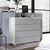 Rauch Erimo 4 Drawer Chest - Alpine White and Silk Grey Glass