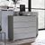 Rauch Erimo 4 Drawer Chest - Graphite and Silk Grey Glass