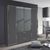 Rauch Marl 181cm 4 Door Combi Wardrobe - Metallic Dark Grey