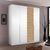 Rauch Bellezza 185cm 4 Door Wardrobe - Alpine White and Artisan Oak