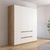 Rauch Mainz 181cm 4 Door Wardrobe with Drawer - Artisan Oak and Alpine White