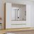 Rauch Mainz 226cm 5 Door Combi Wardrobe - Artisan Oak and Alpine White