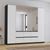 Rauch Mainz 226cm 5 Door Combi Wardrobe - Metallic Dark Grey and Alpine White
