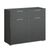 Rauch Alabama 2 Door Small Sideboard - 80cm - Metallic Dark Grey