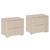 Rauch Alabama 2 Drawer Bedside Cabinet - Set of 2 - Champagne