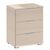Rauch Alabama 3 Drawer Bedside Cabinet - Champagne