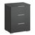 Rauch Alabama 3 Drawer Bedside Cabinet - Metallic Dark Grey