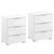 Rauch Alabama 3 Drawer Bedside Cabinet - Set of 2 - Alpine White
