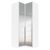 Rauch Alabama 100cm 2 Door Corner Mirrored Wardrobe - Alpine White